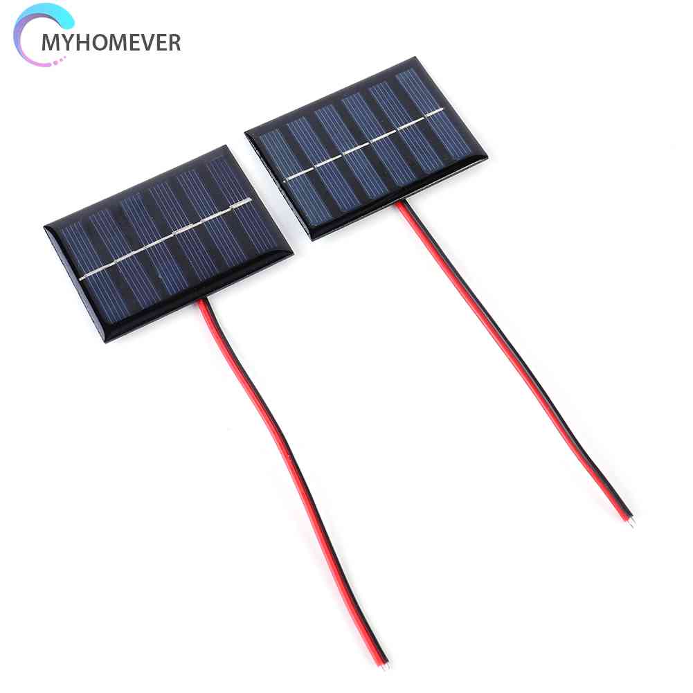 Bộ 1 / 2 Tấm Pin Năng Lượng Mặt Trời Mini 1W 3V 100MA