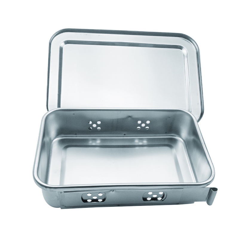 Khay Inox Đựng Dụng Cụ Nha Khoa Có Nắp Đậy Tiện Lợi