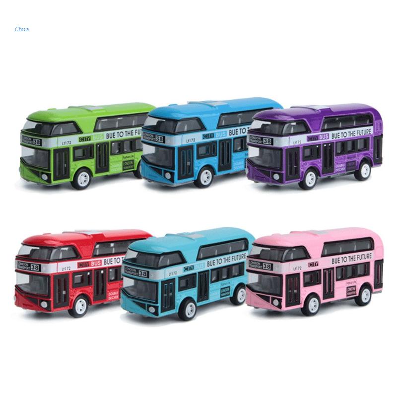 Mô Hình Xe Buýt London Hai Tầng Bằng Hợp Kim Tỉ Lệ 1: 43