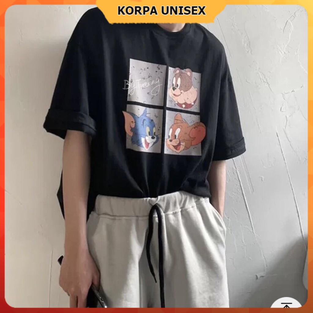 Áo thun tay lỡ form rộng họa tiết nhân vật hoạt hình Tomm - Unisex nam nữ đều mặc được