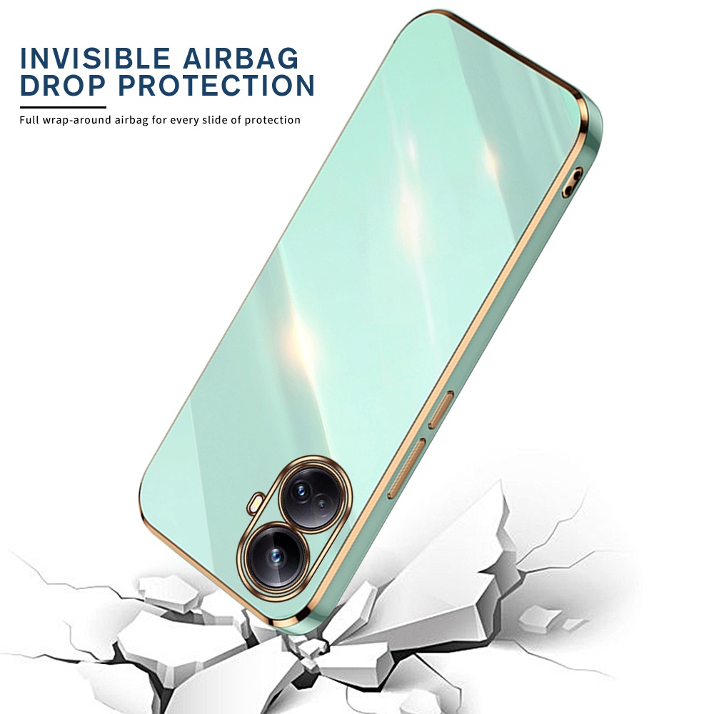 Ốp Điện Thoại Silicon Mạ Viền Chống Sốc Cho Oppo Realme 10 Pro + 5G Realme10 4G Realmi 10Pro Plus Realme10Pro