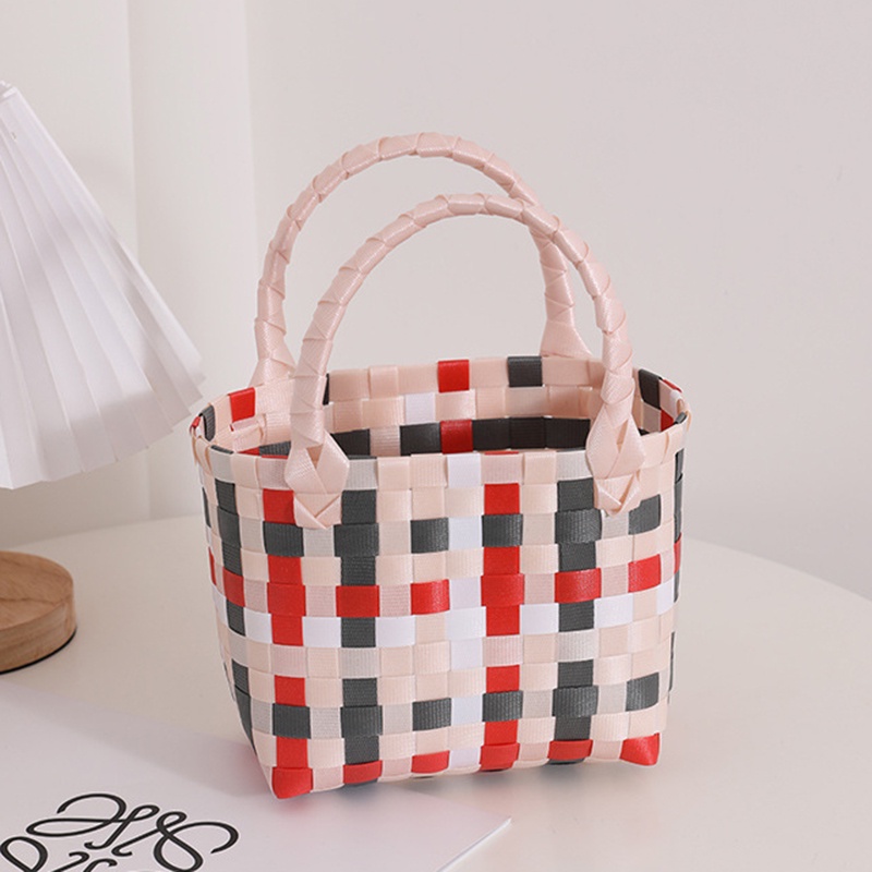 Túi tote Hình Vuông Nhỏ Màu gradient Dễ Thương Đa Ứng Dụng Cho Nữ