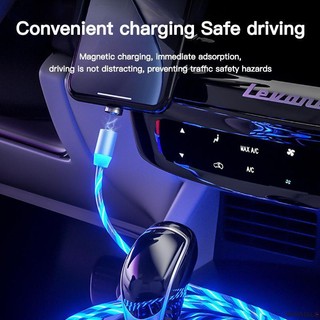 Dây Cáp Sạc Nhanh 2.4A Micro USB Type C Có Gắn Đèn LED