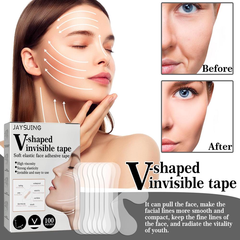 V-Shape Facial Lifting Patch Material Safety Invisible Face Stickers Fade Fine Lines Lift Tighten Jaw Tape Anti Wrinkle