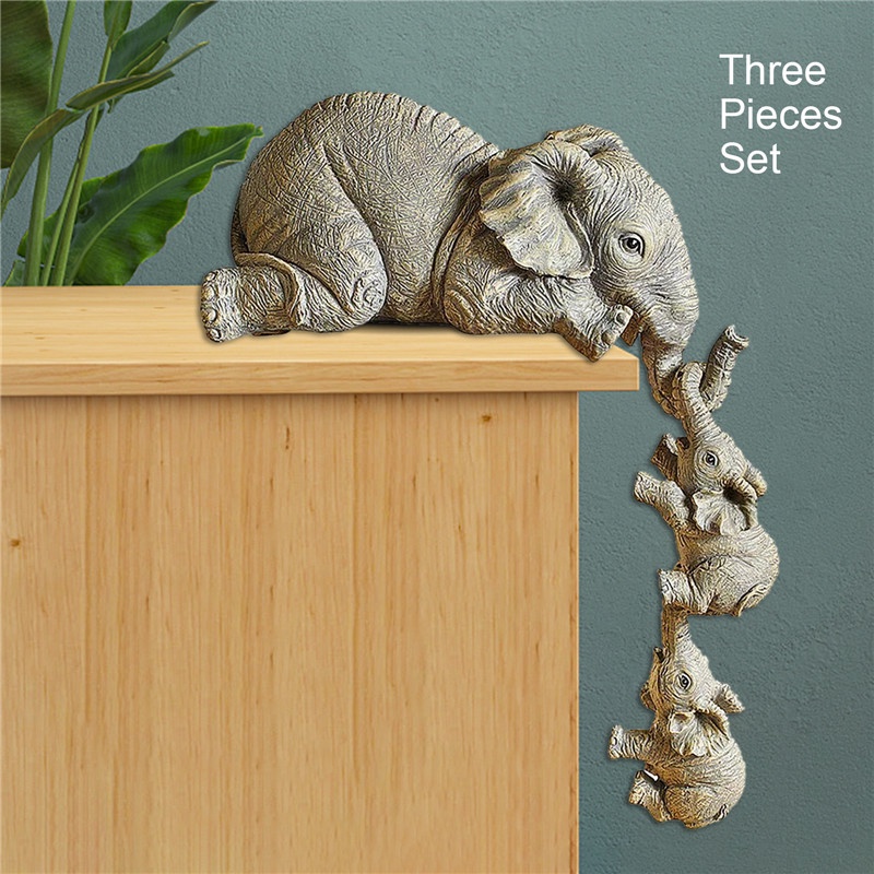 Tượng Đôi Voi Tài Lộc decor Nhà Cửa Phong Cách Bắc Âu