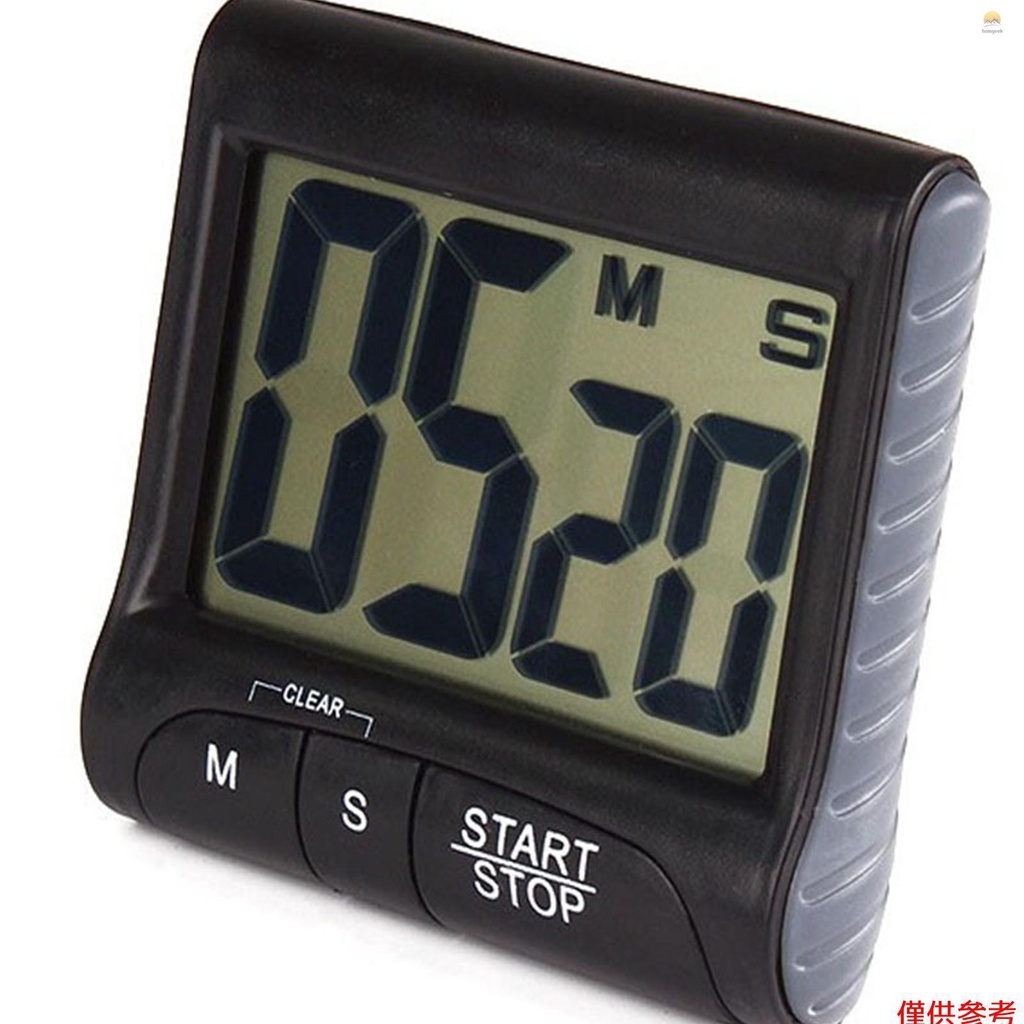 Đồng Hồ Hẹn Giờ Kỹ Thuật Số Với Giá Đỡ Từ Tính Mạnh Màn Hình LCD Lớn Cho Nhà Bếp