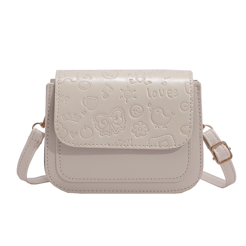 Túi xách NALLCHEER da PU dáng vuông nhỏ nhắn phong cách Nhật Bản dễ thương thời trang đơn giản