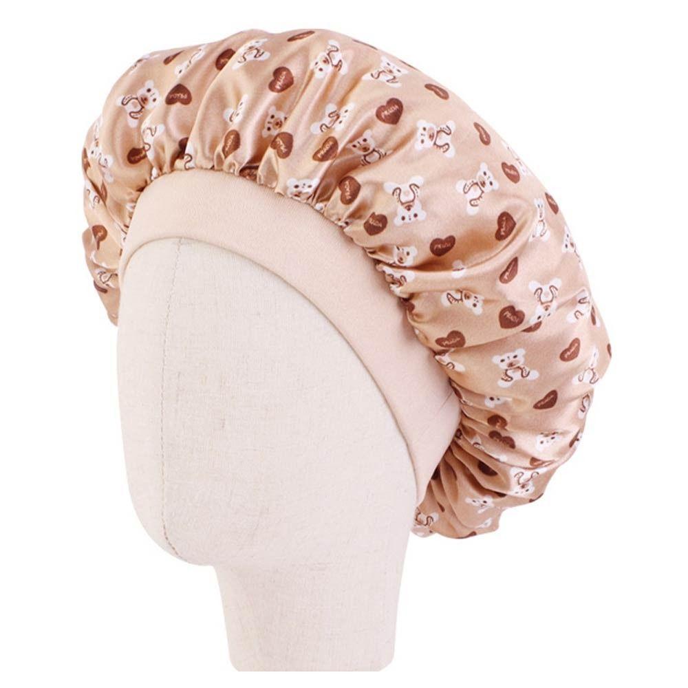 Mũ Trùm Tóc Bằng Satin Co Giãn Chăm Sóc Tóc Khi Ngủ