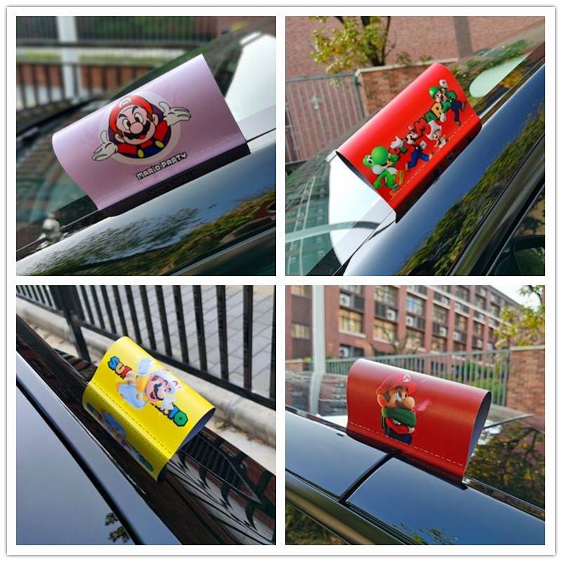 Mario Xe Miếng Dán Super Mario Xe Lego Rửa Nhãn Dán Lego Rider Câu Lạc Bộ Xe Miếng Dán Thân Xe Mario