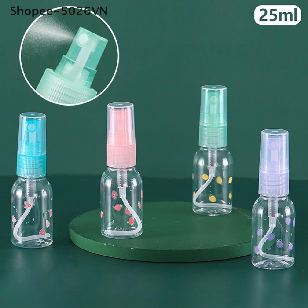 Chai Nhựa Rỗng Trong Suốt 25ml Dùng Chiết Mỹ Phẩm Khi Đi Du Lịch