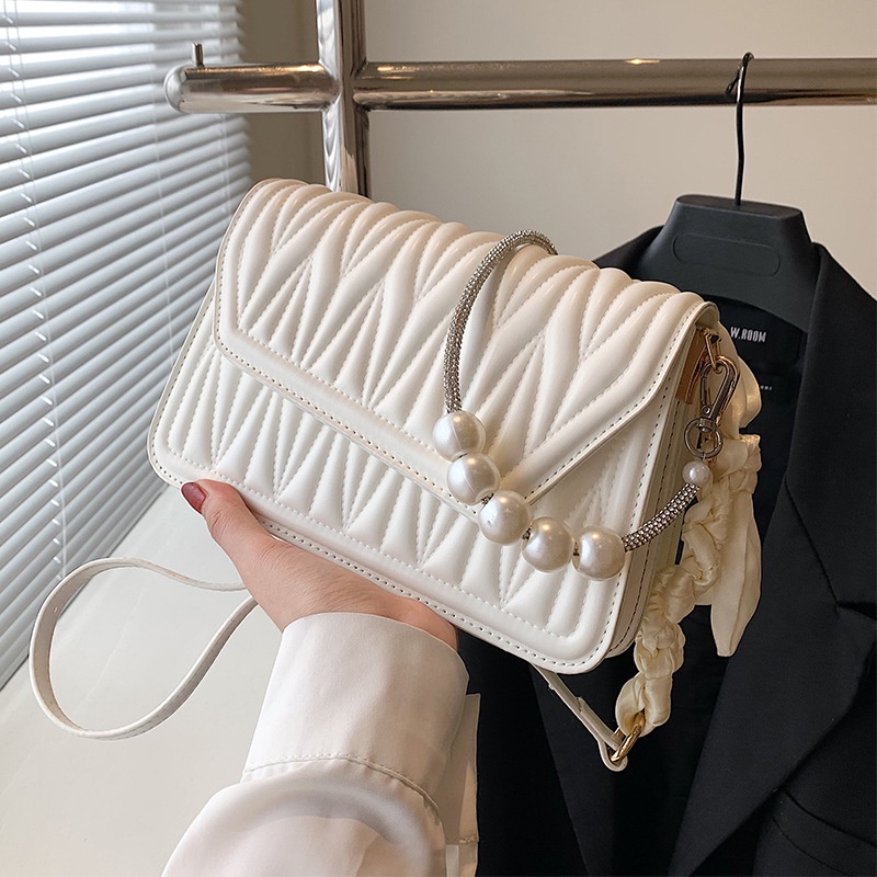 Ielgy niche Túi Đeo Vai Kết Cấu Tinh Tế Đa Năng Phong Cách Ngoại Quốc Cho Nữ