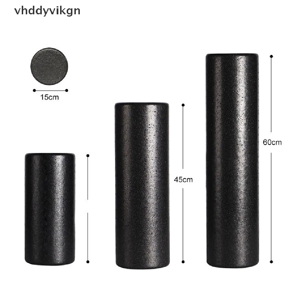 Con Lăn Xốp Tập Yoga Màu Đen 3 Kích Cỡ 30 / 45 / 60 CM