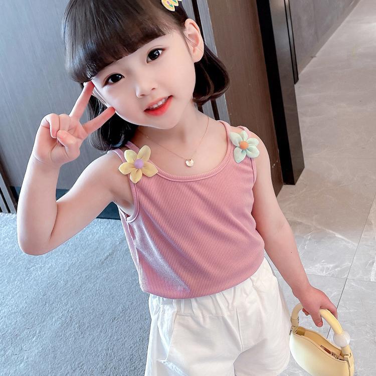 Áo Hai Dây In Hoa Màu Sắc Kẹo Ngọt Thời Trang Mùa Hè Hàn Quốc 202