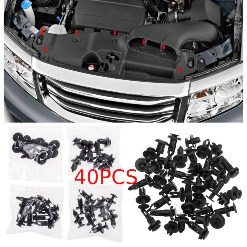 Set 40 Kẹp Nhựa Phụ Tùng Cho Xe Ô Tô | BigBuy360 - bigbuy360.vn