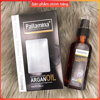 Tinh dầu phục hồi tóc hư tổn pallamina collagen argan oil 60ml
