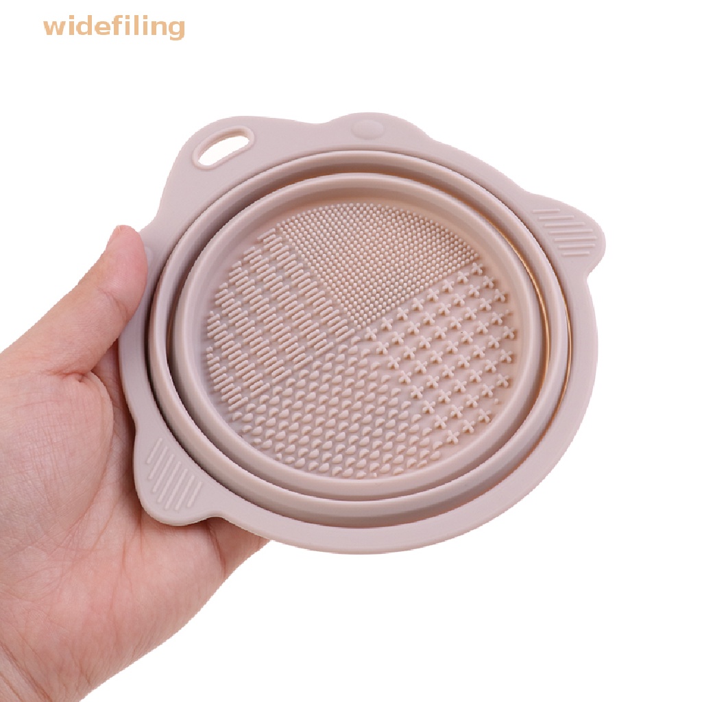 Bát Silicone Mềm Gấp Gọn Đựng Cọ Trang Điểm Tiện Dụng