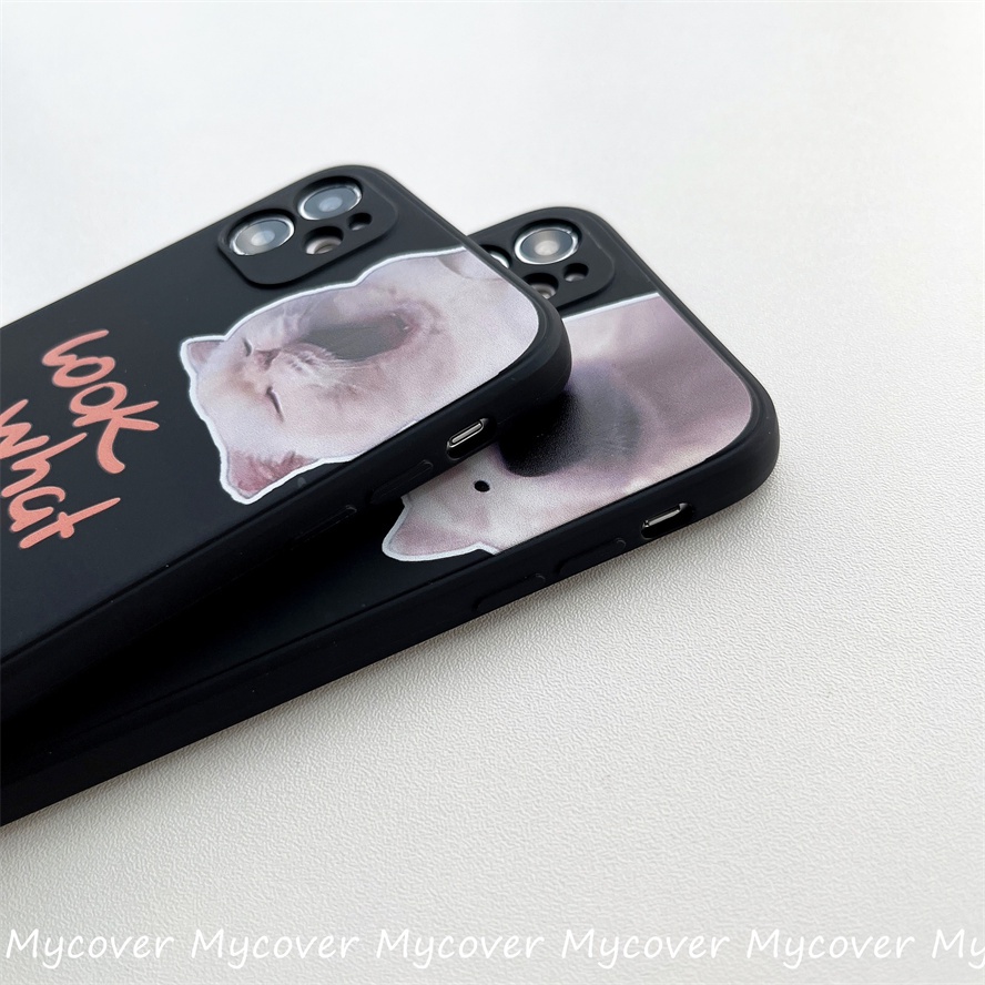Ốp Điện Thoại Silicon Mềm Hình Mèo Kitty Cho iPhone 14 13 12 11 Pro Max X XR Xs Max 6 7 8 Plus