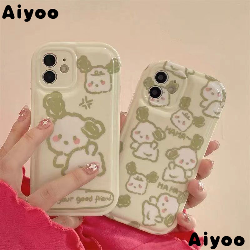 ✅Ốp Điện Thoại Mềm Trong Suốt Hình Cún Hoạt Hình Dễ Thương Cho iPhone 14 / 13promax 12 / 11 xr / xs / 8 7Pin 6P7Y