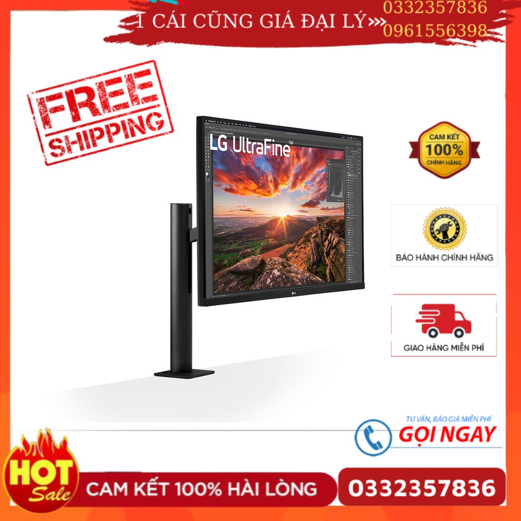 Màn Hình LG 32UN880-B 32'' UHD 4K Ergo 5ms/60Hz/IPS/USB Type-C/AMDFreeSync- Mới 100%