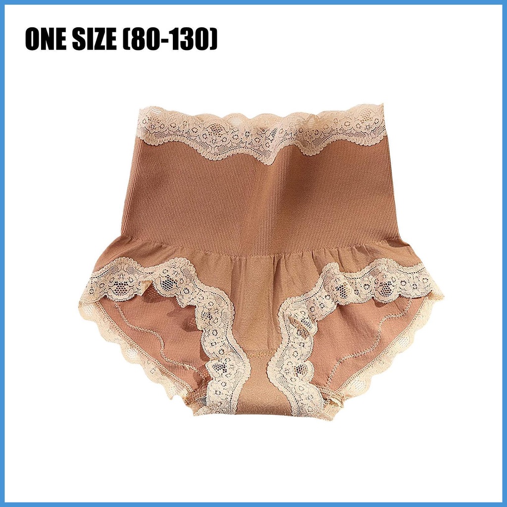 Quần Lót Ren Lưng Cao Định Hình Toàn Thân Mềm Mại Co Giãn