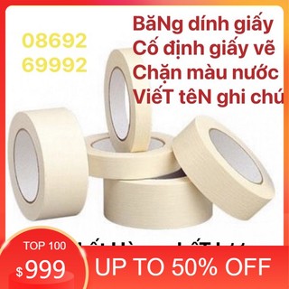 Băng keo giấy băng dính giấy khổ 5cm và 2cm với khổ 1cm