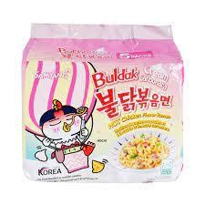  Lốc 5 gói mì trộn khô gà cay cream carbonara Samyang Hàn Quốc 5*140g 
