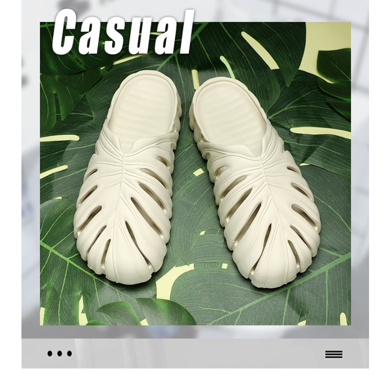 Dép Nhựa EVA Chống Trượt Thiết Kế Đục Lỗ Size Lớn Thời Trang Mùa Hè Cho Nam