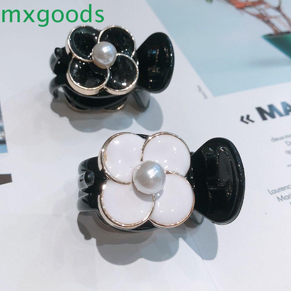 Kẹp tóc hình hoa trà màu trơn phong cách cổ điển thời trang cho nữ