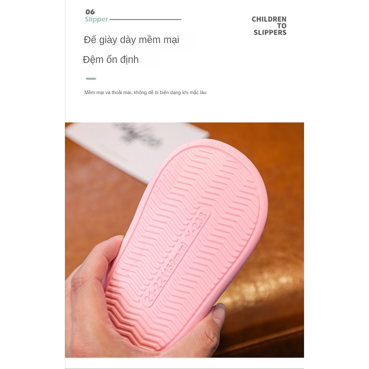 Dép Đi Trong Nhà Siêu Mềm Chống Trượt Họa Tiết Hoạt Hình Dễ Thương Cho Bé TTC568