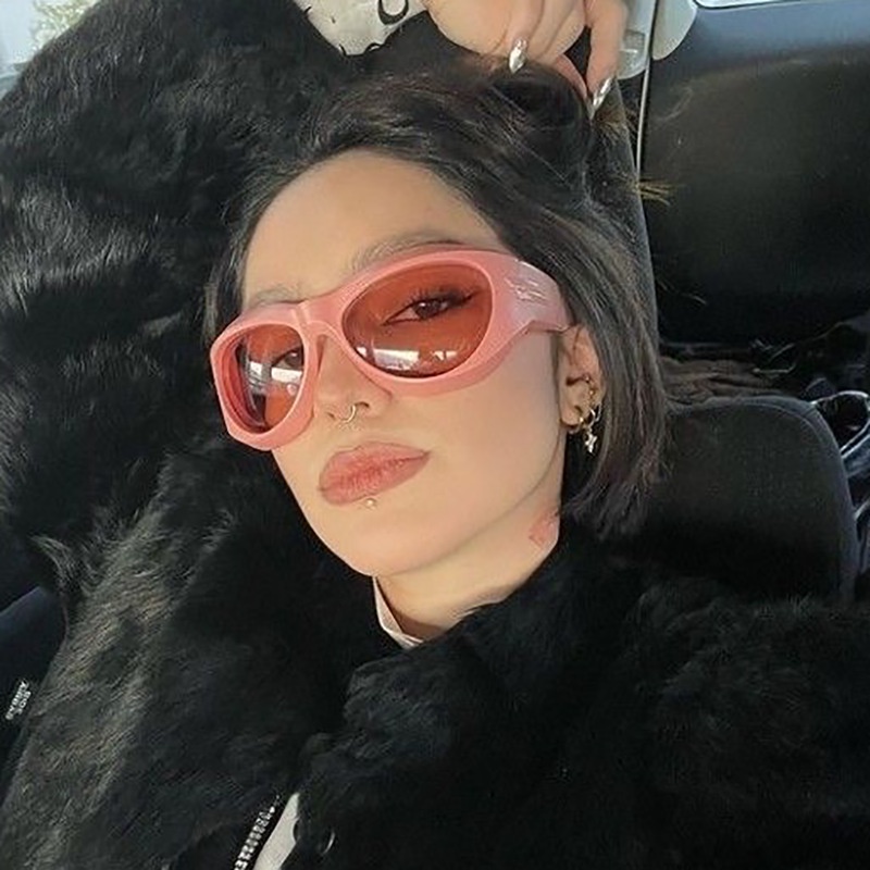 Kính Mát Y2K Tròng Dày Chống Tia UV400 Phong Cách punk Đường Phố Cho Nam Và Nữ