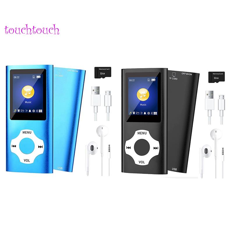 MP3 Music Player with Bluetooth 5.0, Portable HiFi Music Player Video/Photo Viewer for Kids (Blue)