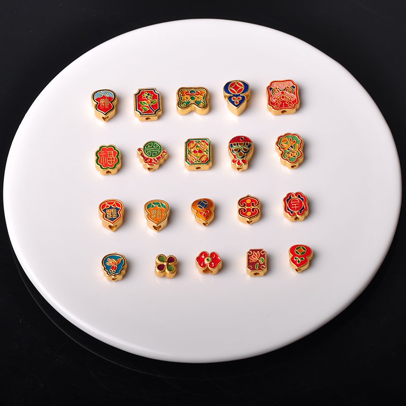 Vòng Tay Dây Bện Màu Sắc Vàng Phong Cách Trung Hoa Cổ Điển diy Không Gây Dị Ứng Vòng Tay Dây Bện Thủ Công Màu Sắc Đa Dạng