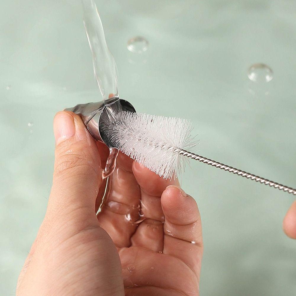 Dụng Cụ Vệ Sinh Đầu Cọ Trang Trí Bánh Kem Hình Tam Giác Bằng Thép Không Gỉ WMES15H