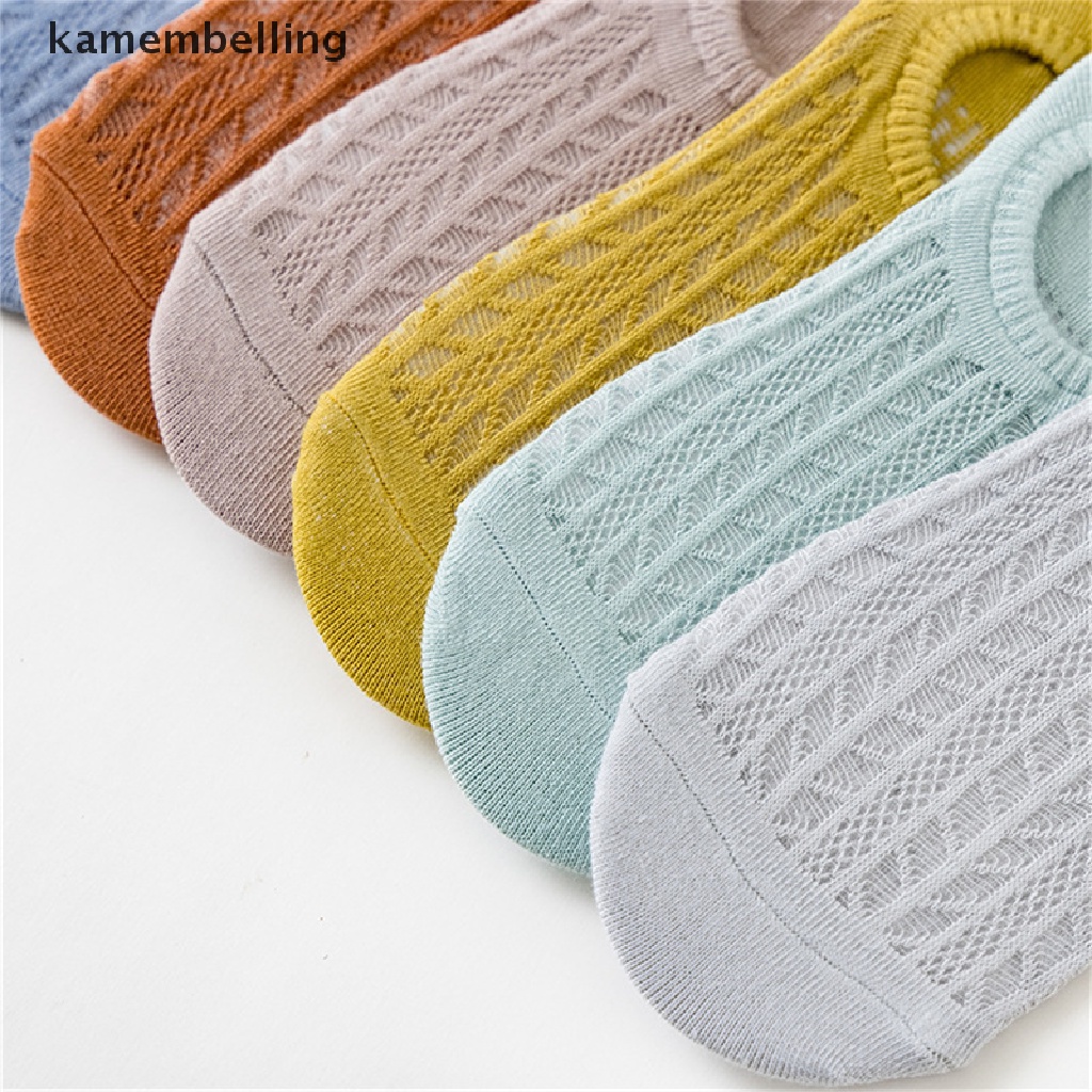 Kamembelling Vớ Thuyền Lưới Vô Hình Chống Trượt Thoáng Khí Mùa Hè Cho Nữ EN