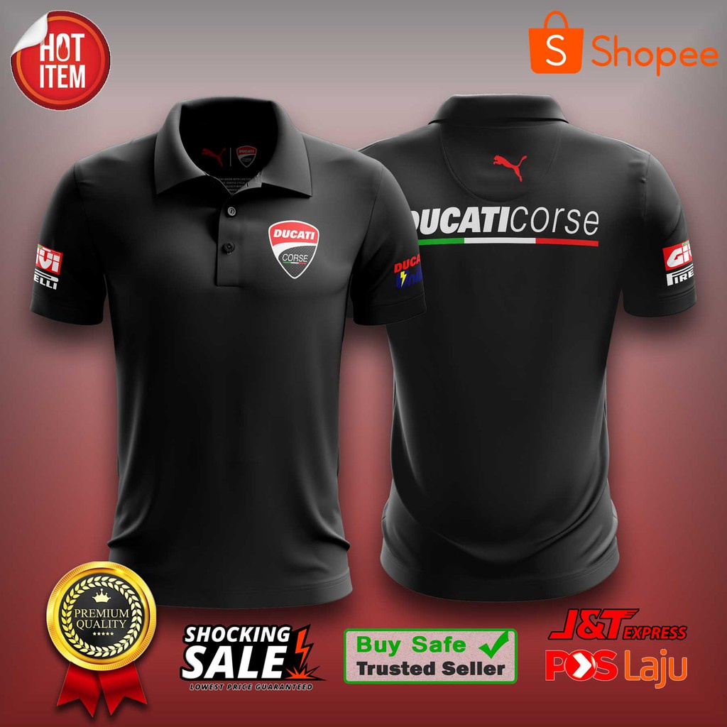 Áo polo Màu Đen Ducati size XXS-3XL