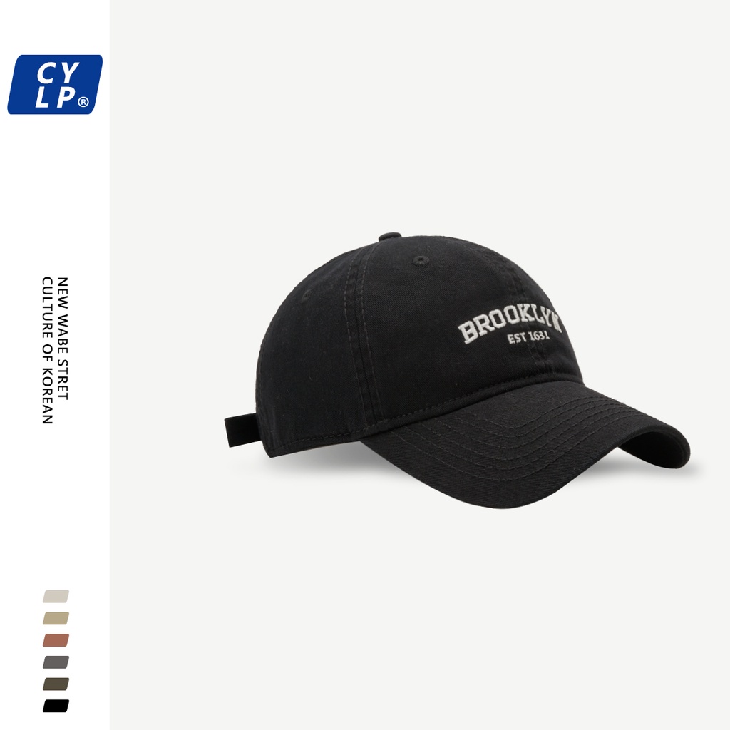 Mũ Lưỡi Trai Mềm Thêu Chữ Phong Cách Hàn Quốc Thời Trang Xuân Hè Cho Cặp Đôi