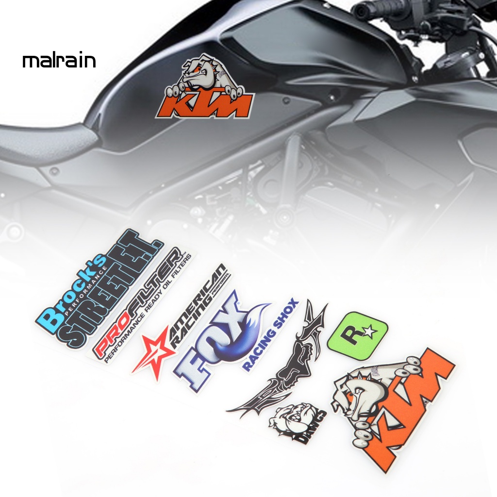 Bộ 5 Miếng Dán Trang Trí Xe Mô Tô Chống Mòn Bền Bỉ