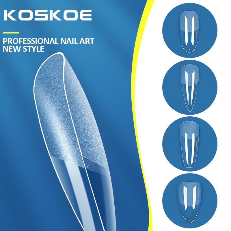 Bộ 24 Móng Tay Giả Trong Suốt Bảo Vệ Toàn Diện