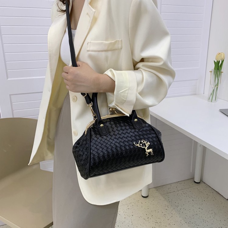 Túi Đeo Vai Vải Dệt Đơn Giản Phong Cách Pháp Cho Nữ