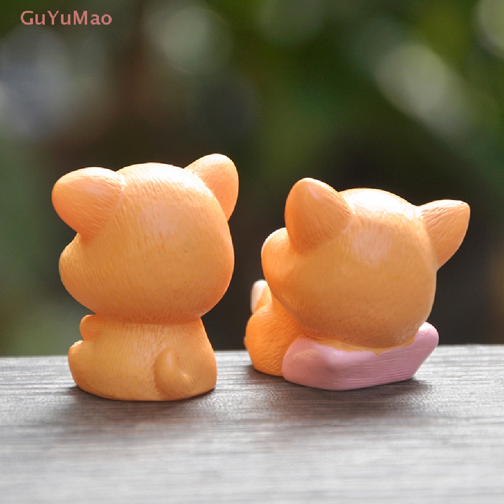 Mô Hình Chú Chó Corgi Hoạt Hình Bằng Nhựa Resin Dễ Thương Trang Trí Tiểu Cảnh