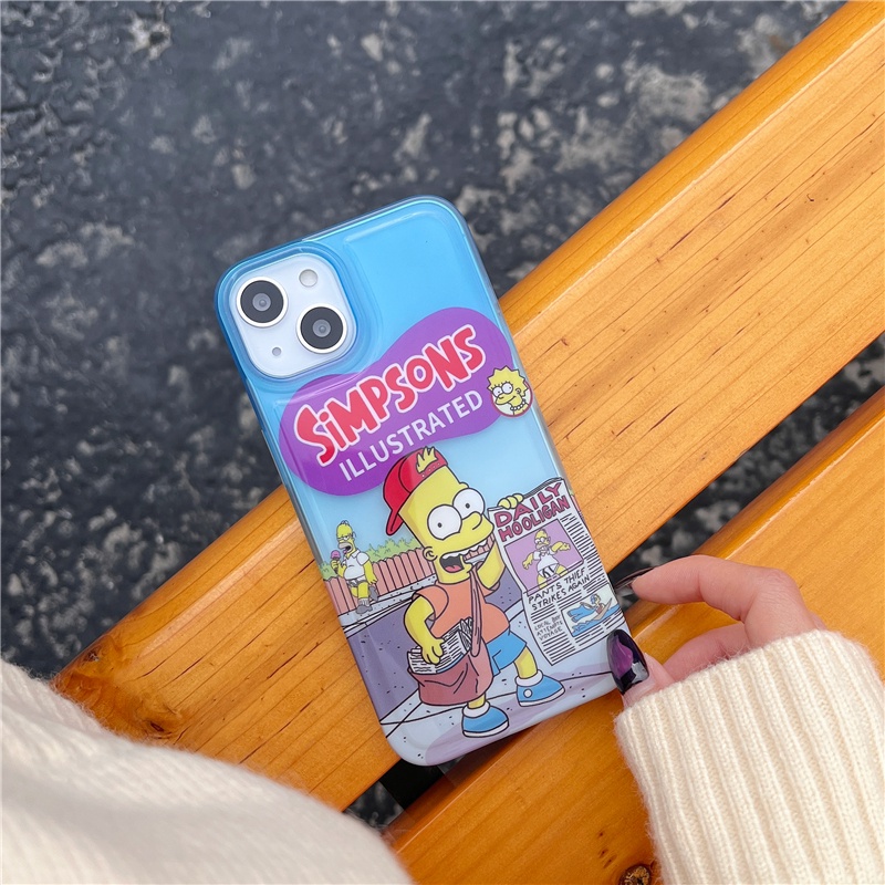 Hoạt Hình Ốp Điện Thoại Mềm Trong Suốt Hình simpsons Cho iphone15 15pro 15promax 14promax 14 14pro 13 13pro 13promax 12 12pm 11