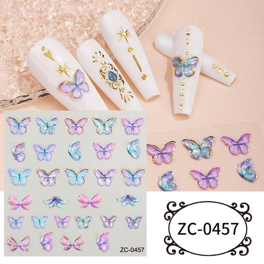 Miếng Dán Trang Trí Móng Tay 5D Họa Tiết Hoạt Hình 26Eddie