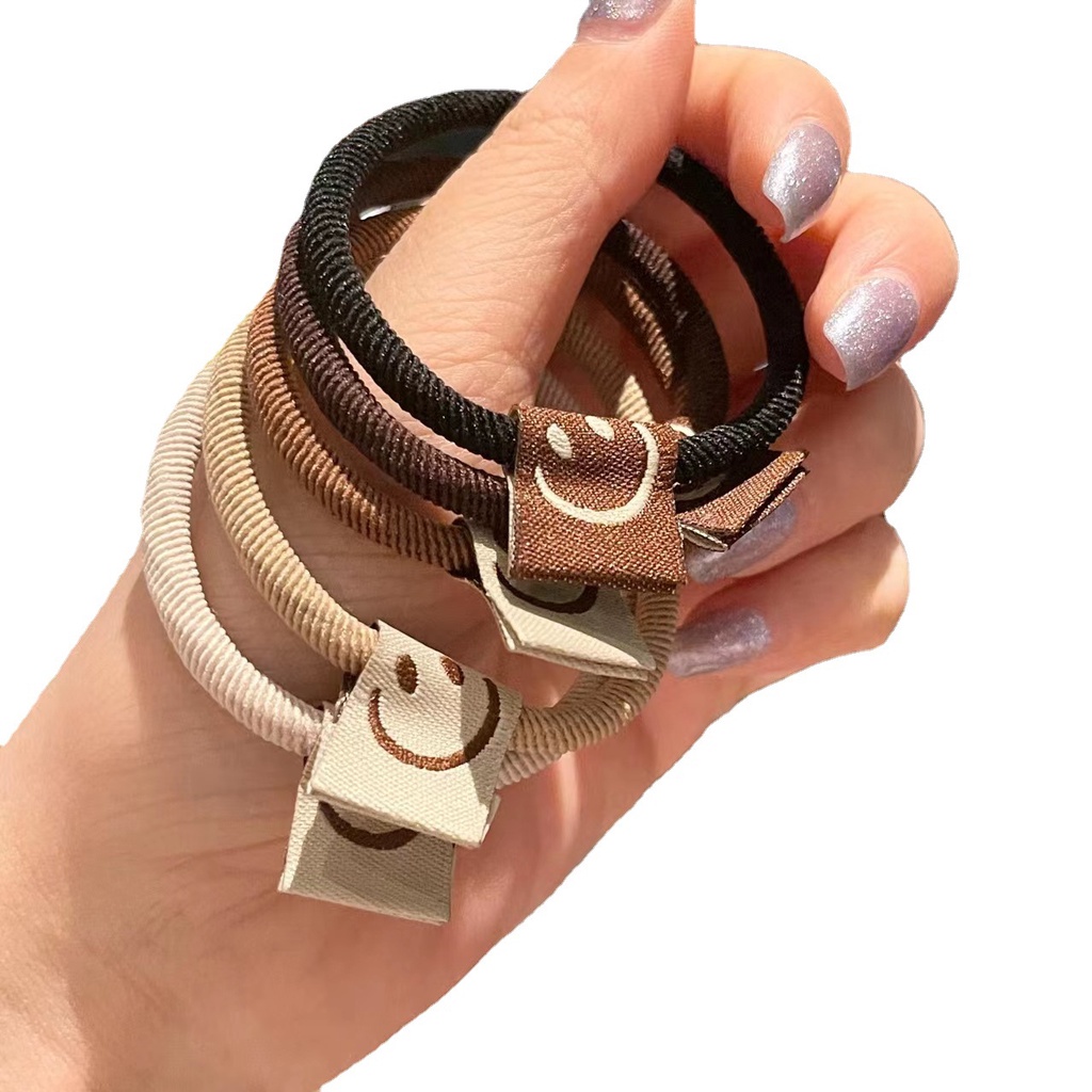 ※LISA※1 Băng Đô Cà Phê Hình Mặt Cười Màu Sắc Ngẫu Nhiên