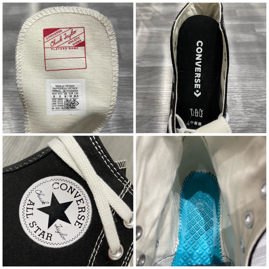 Giày Sneaker Cổ Cao - Converse Run Hike Star Black White