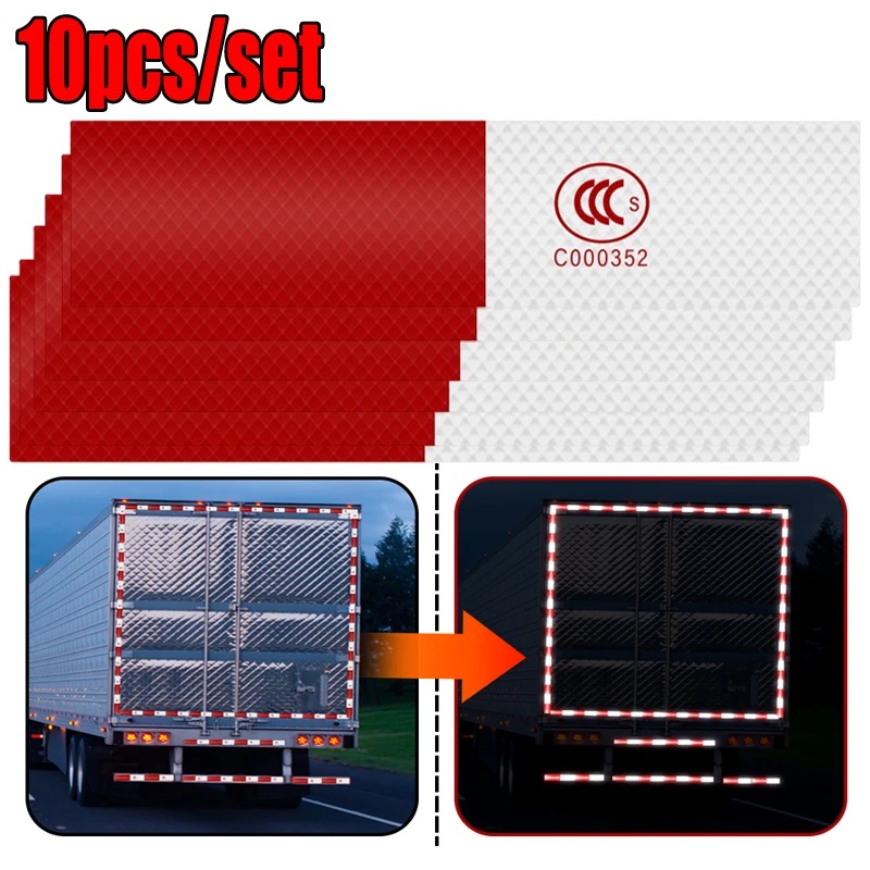 Cuộn Băng Keo Phản Quang 3C Màu Đỏ Chống Va Chạm An Toàn Cho Xe Hơi