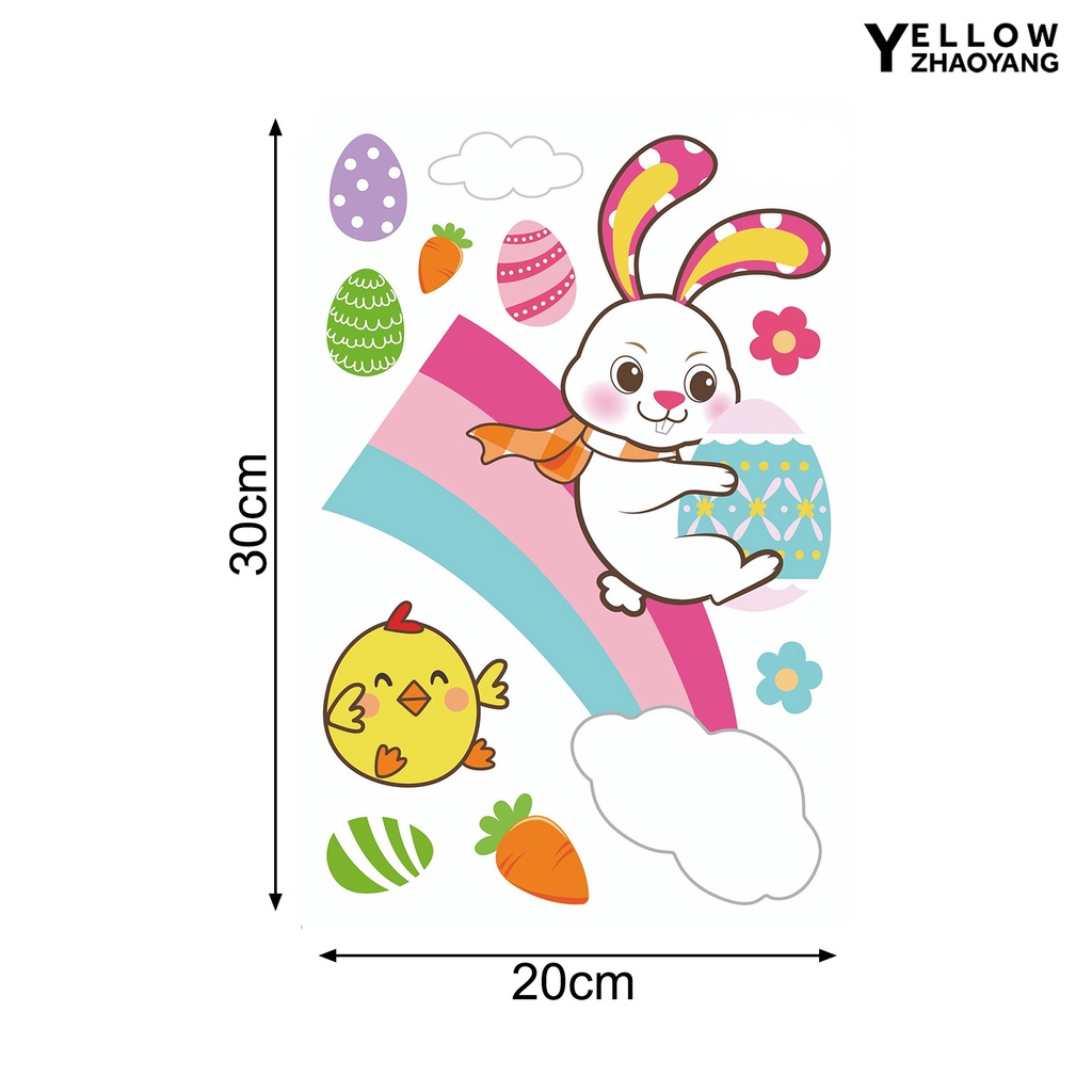 Ny-window Giấy Dán Tường Trang Trí Hình Thỏ Bunny L Ph C Đầy Sức Sống Quyến Rũ Công Sở Tinh Tế Quyến Rũ