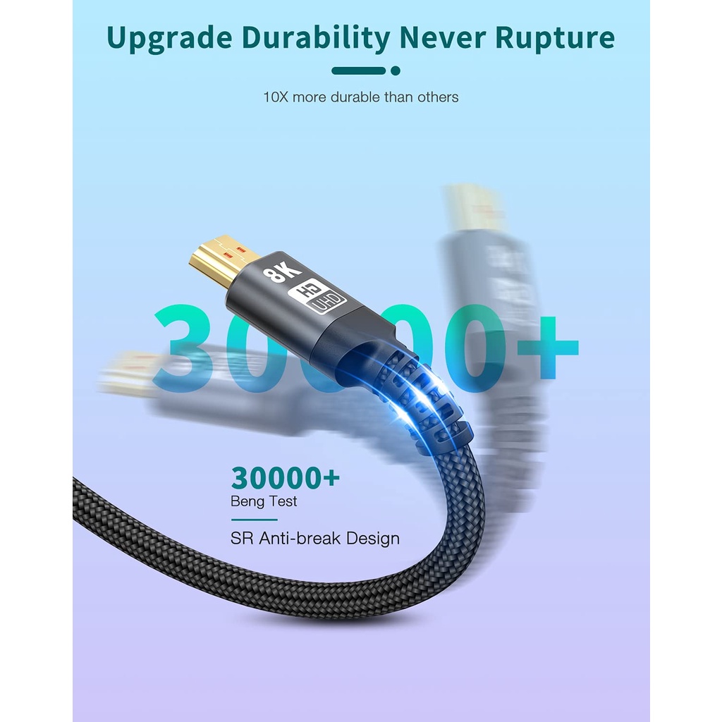 XIAOMI Dây Cáp HDMI 8K Cho PS5 PS4 / TV / Máy Chiếu / Laptop 8K / 60Hz 4K / 120HZ 48Gbps