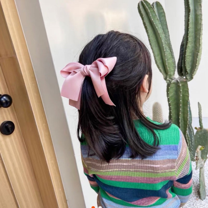 Kẹp Tóc Nơ Sau Lưng Phong Cách Hàn Quốc Cổ Điển Cho Nữ