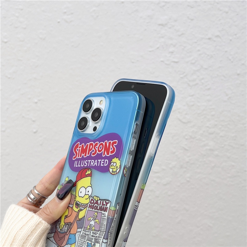 Hoạt Hình Ốp Điện Thoại Mềm Trong Suốt Hình simpsons Cho iphone15 15pro 15promax 14promax 14 14pro 13 13pro 13promax 12 12pm 11
