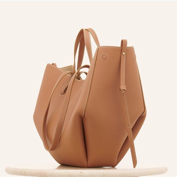 Túi Xách Đeo Vai / Kẹp Nách Chất Liệu Da Bò Họa Tiết Mặt Cười Phong Cách Thời Trang Pháp Dành Cho Nữ